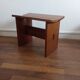 Gustave Gautier 1960 massive elm butterfly butterfly tabouret
