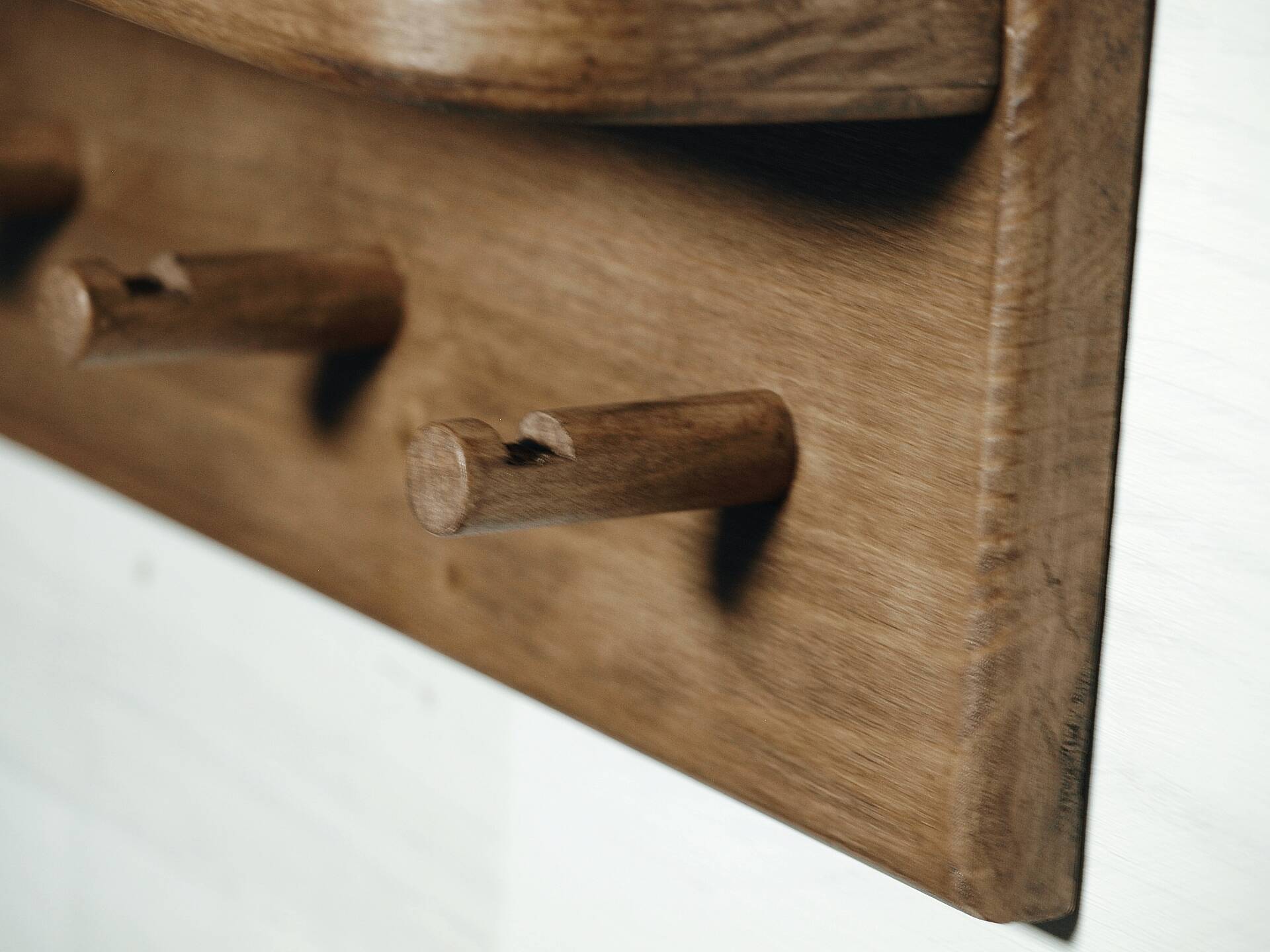 Handcrafted wall coat rack