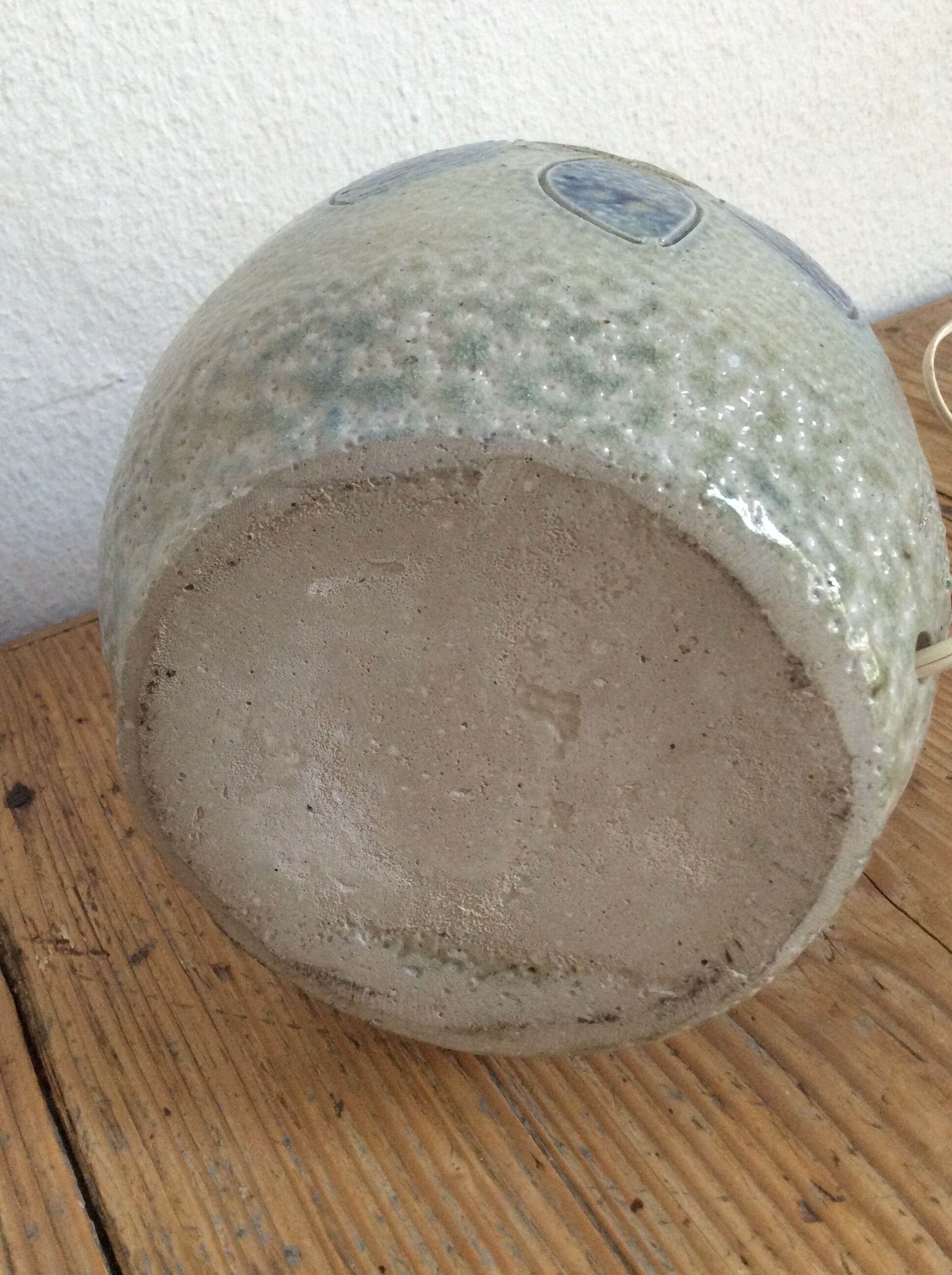 Ceramic lamp foot by Jean Claude Monange, 60s/70s