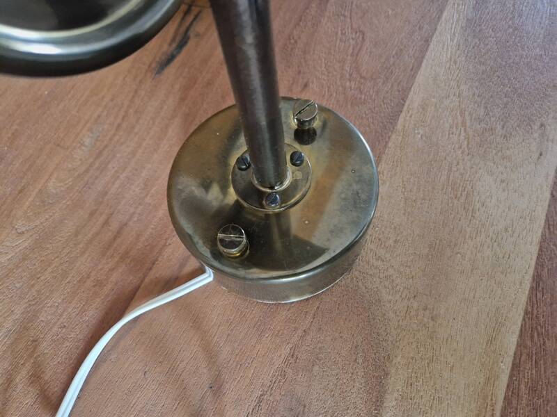 Hans Agne Jacobsson (1919-2009) - Brass and yellow tinted glass applique