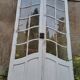 Art Nouveau double doors with small panes.
