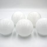 White glass globe ø15cm