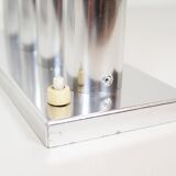 Pair of polished wall lamps by Gaetano Sciolari