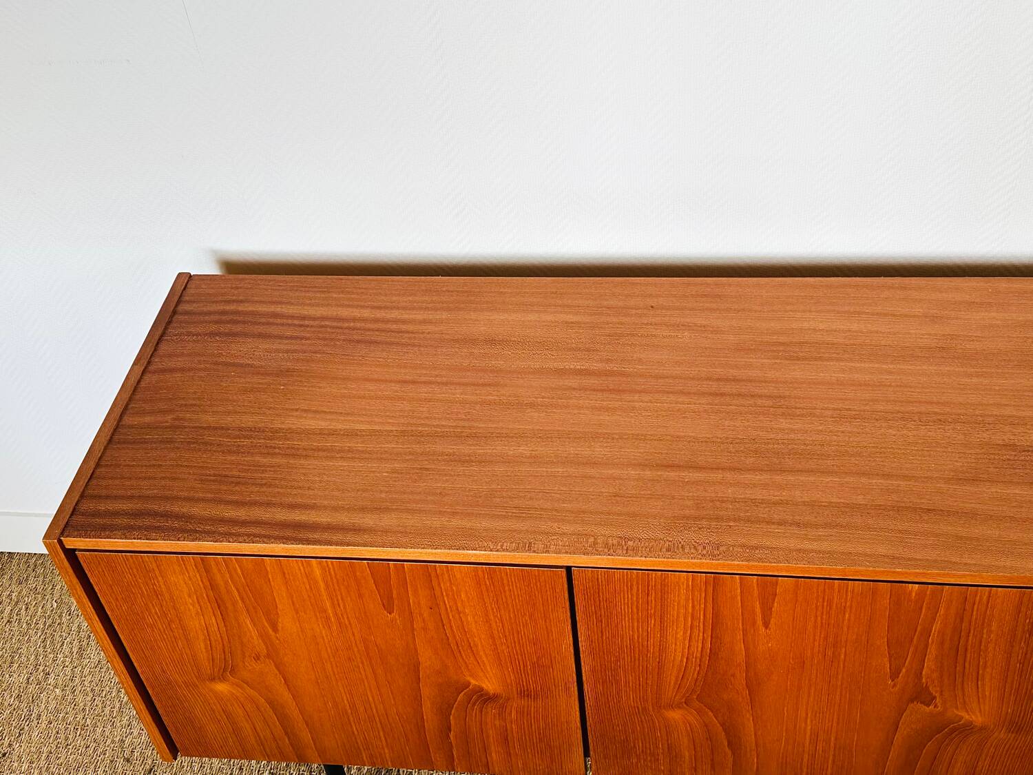1960s minimalist Scandinavian teak sideboard