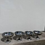 4 stainless steel cups 1970