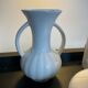 Series of 6 vintage vases in white ceramic years 60-70