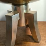 Modernist bronze candlestick circa 1965