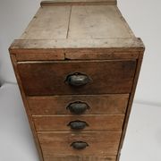 Old cabinet of craft drawer