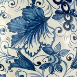 Large Blue Ceramic Vase by Ima for Montelupo Florentino, Italy, 1980s