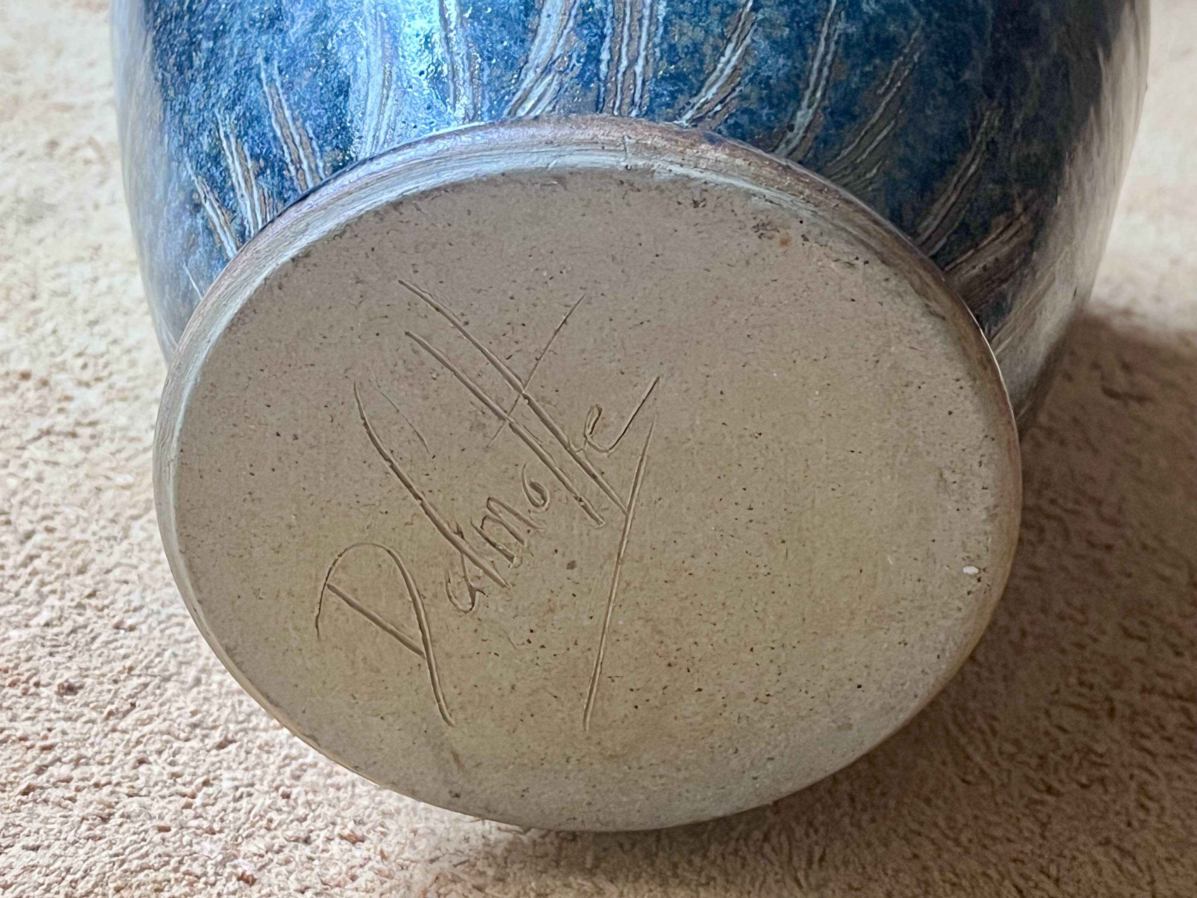 Large ceramic vase - Signed Delmotte - 30 cm - Excellent condition