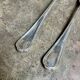 2 Christofle silver-plated serving cutlery, "Spatours" pattern.