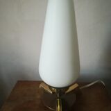 Modernist brass table lamp