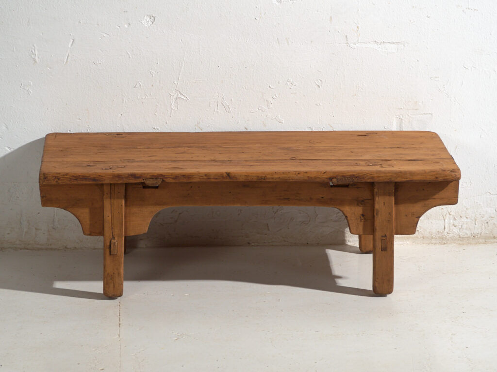 Antique pine coffee table – China, circa 1930