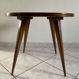 Round coffee table with compass legs 1970