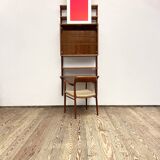 Small Mid-Century Modern Wall Unit,  Royal System with  Desk, Poul Cadovius for Cado, Denmark, 1950s