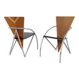 2x Postmodern Arm Chair by Klaus Wettergren, Denmark 1980s