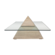 Italian Travertine Pyramid Coffee Table, 1980s