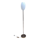 Chrome and brass floor lamp