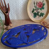 Cast iron underside fish patterns - Vintage
