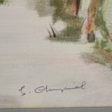 Provence by G. Cheyssial signed 110 x 79 cm