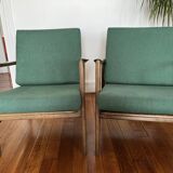 Pair of armchairs Swarzedzka Factory, 60s