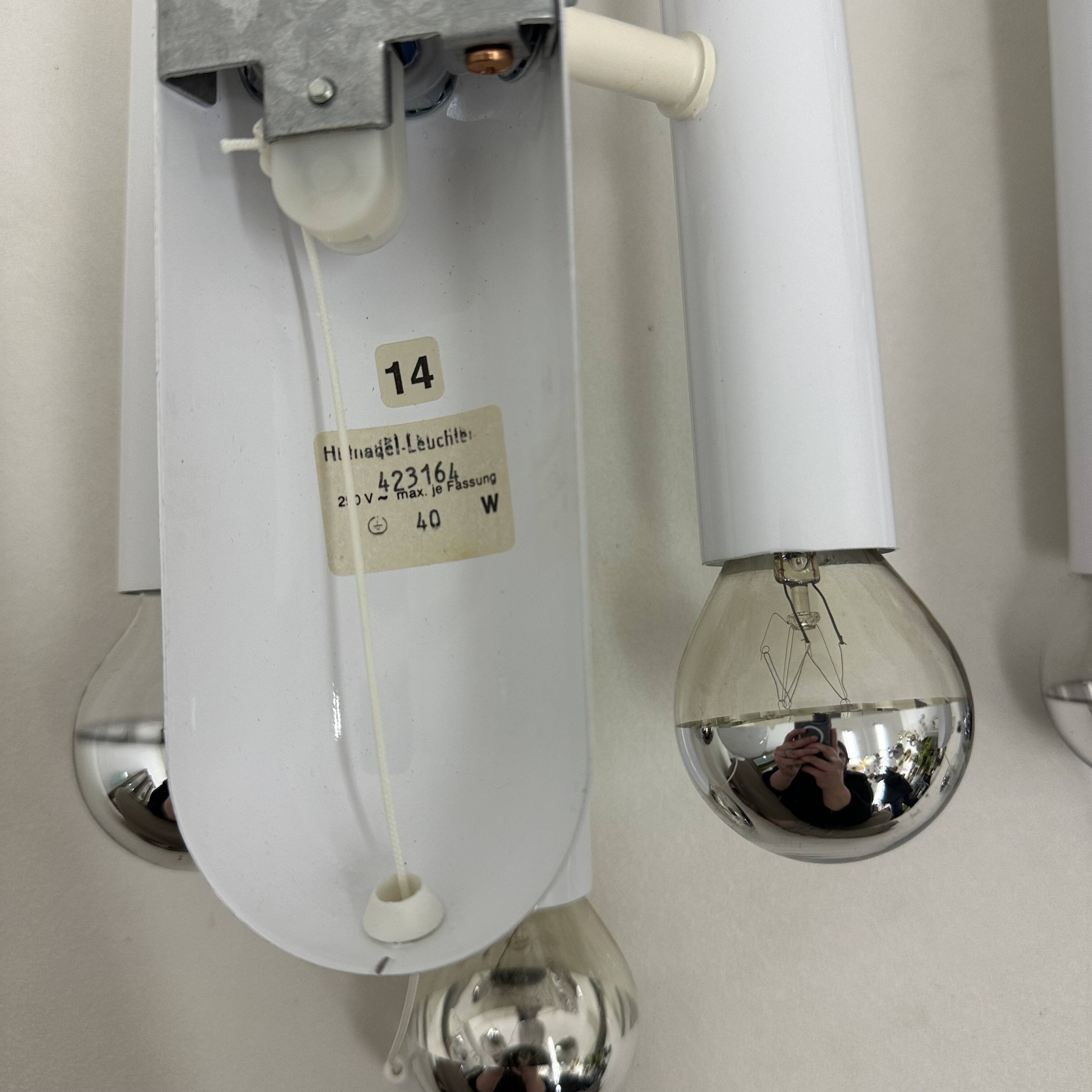 Set of 2 Hufnagel leuchten wall lamps sconce , 1970s