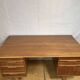 Bureau vintage en teck des années 1960, design danois scandinave rétro du milieu du siècle