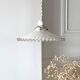 Suspension in white opaline