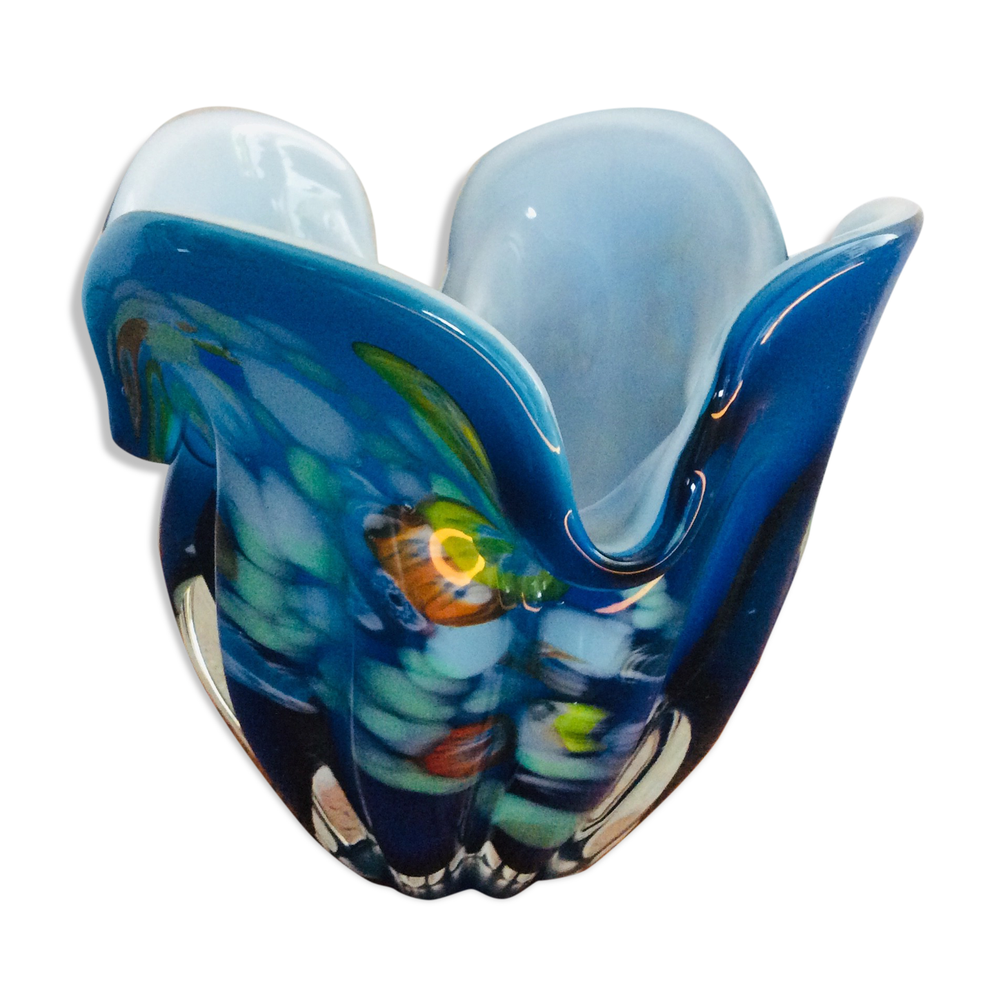 Murano handkerchief vase from the 70s