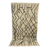 Handmade Moroccan Berber carpet 224 x 127 CM