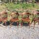 4 Baumann armchairs in bent wood
