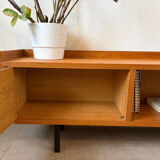 Vintage low oak sideboard (shallow)