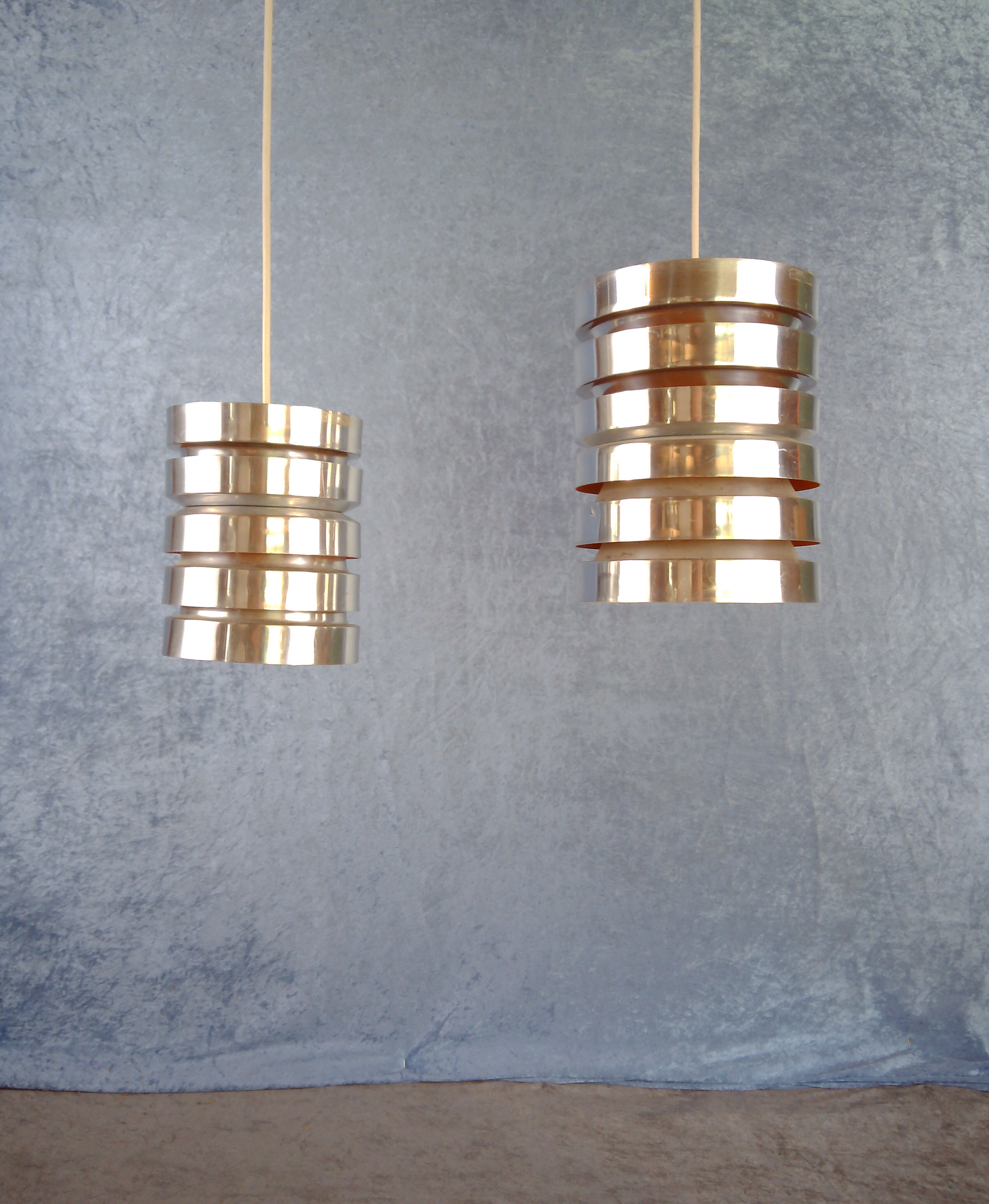 Tubular pendants by Carl Thore for Granhaga, A set of 2.