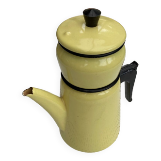 Cafetière émaillée Années 1950.