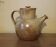 Vintage stoneware teapot signed by Nathalie and Christophe Hurtault.