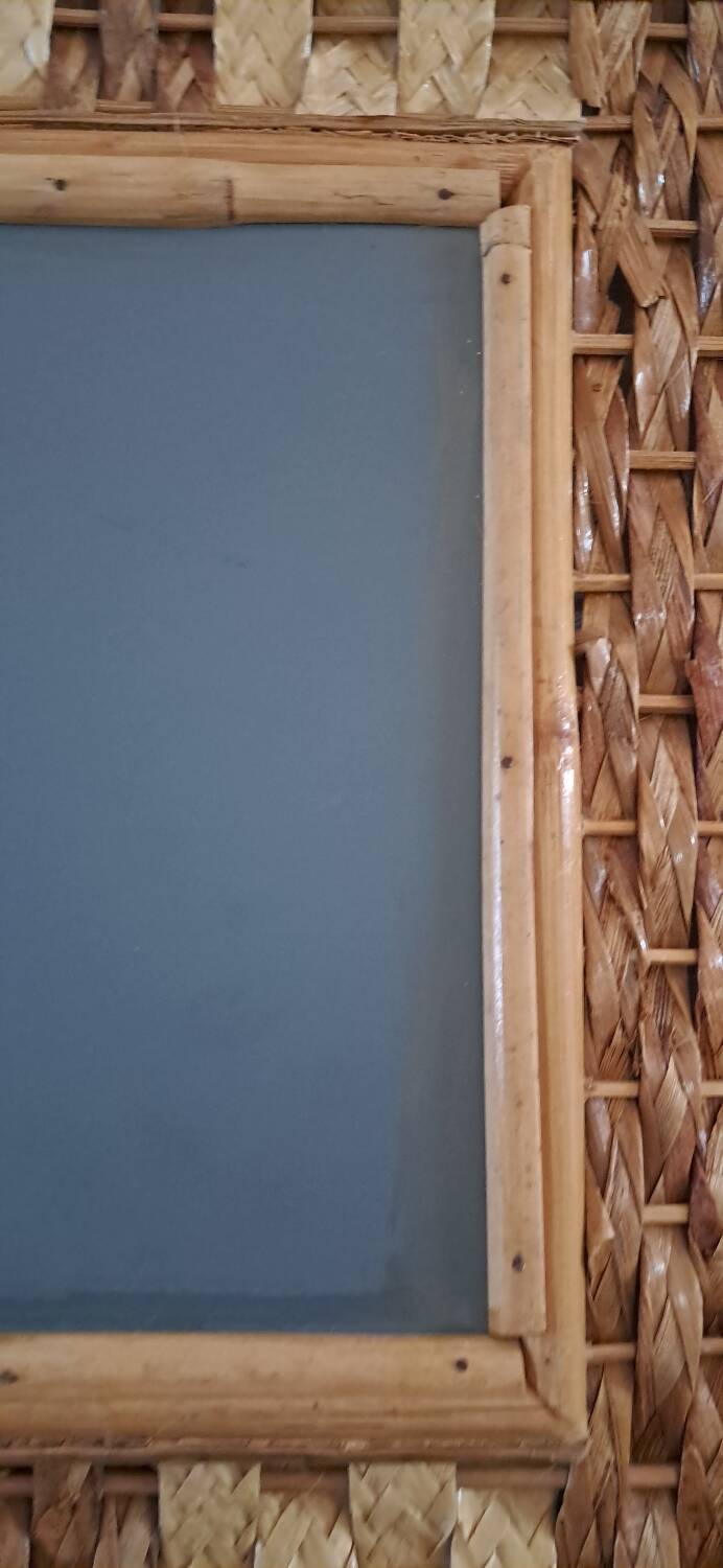 Rattan mirror