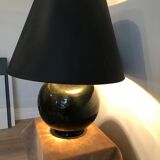 Black ceramic ball lamp