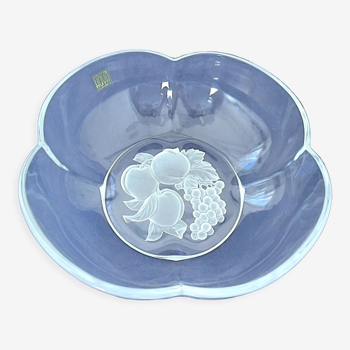 Modern salad bowl decorated with trendy fruit