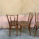 Trio de chaises bistrot vintage