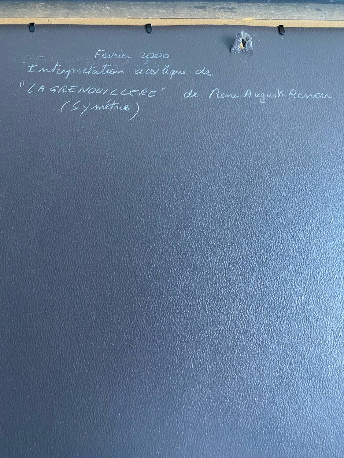 Acrylic interpretation of Renoir's "Grenouillère"