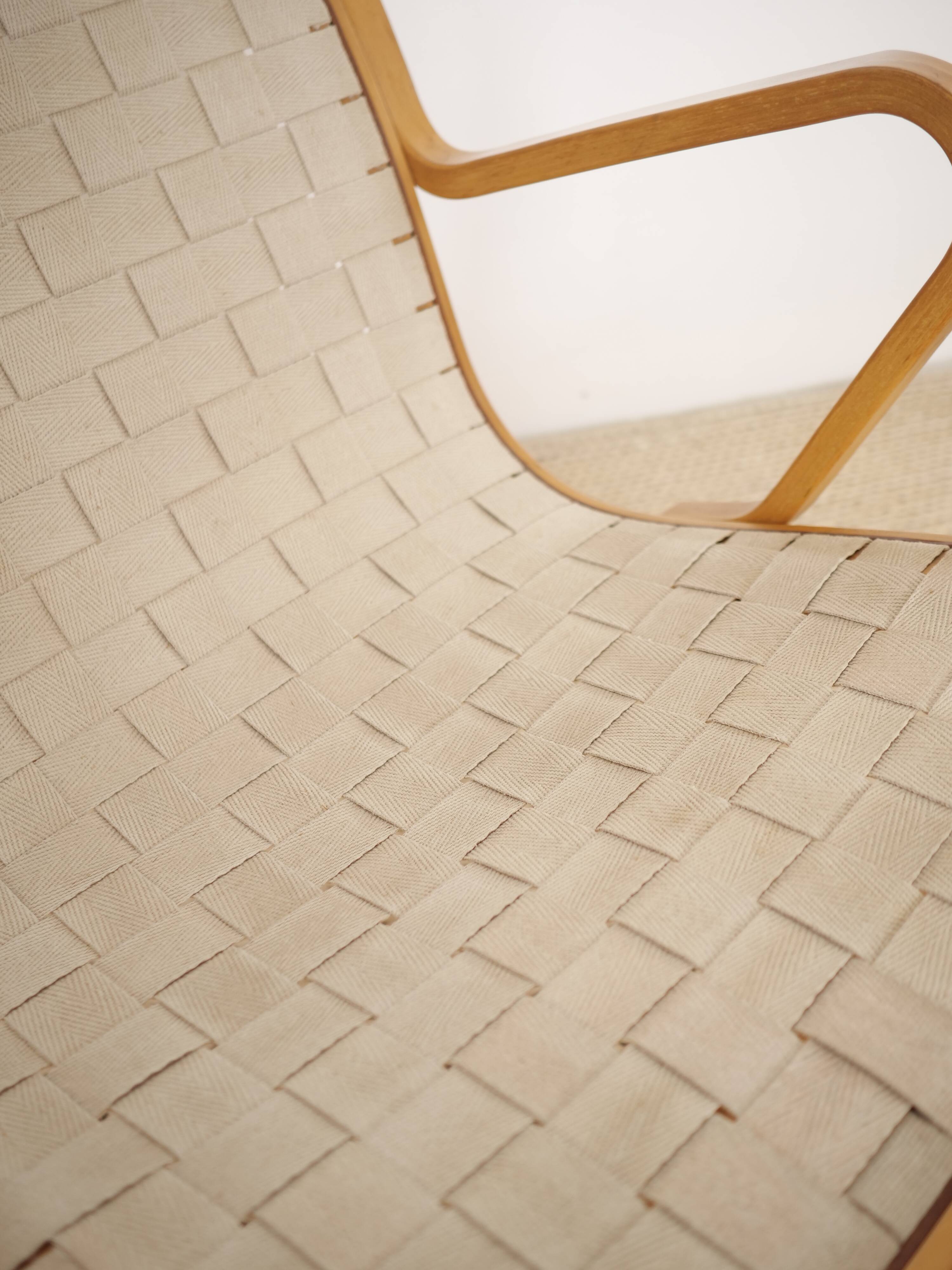 Fauteul Scandinave Finn Ostergaard avec ottoman
