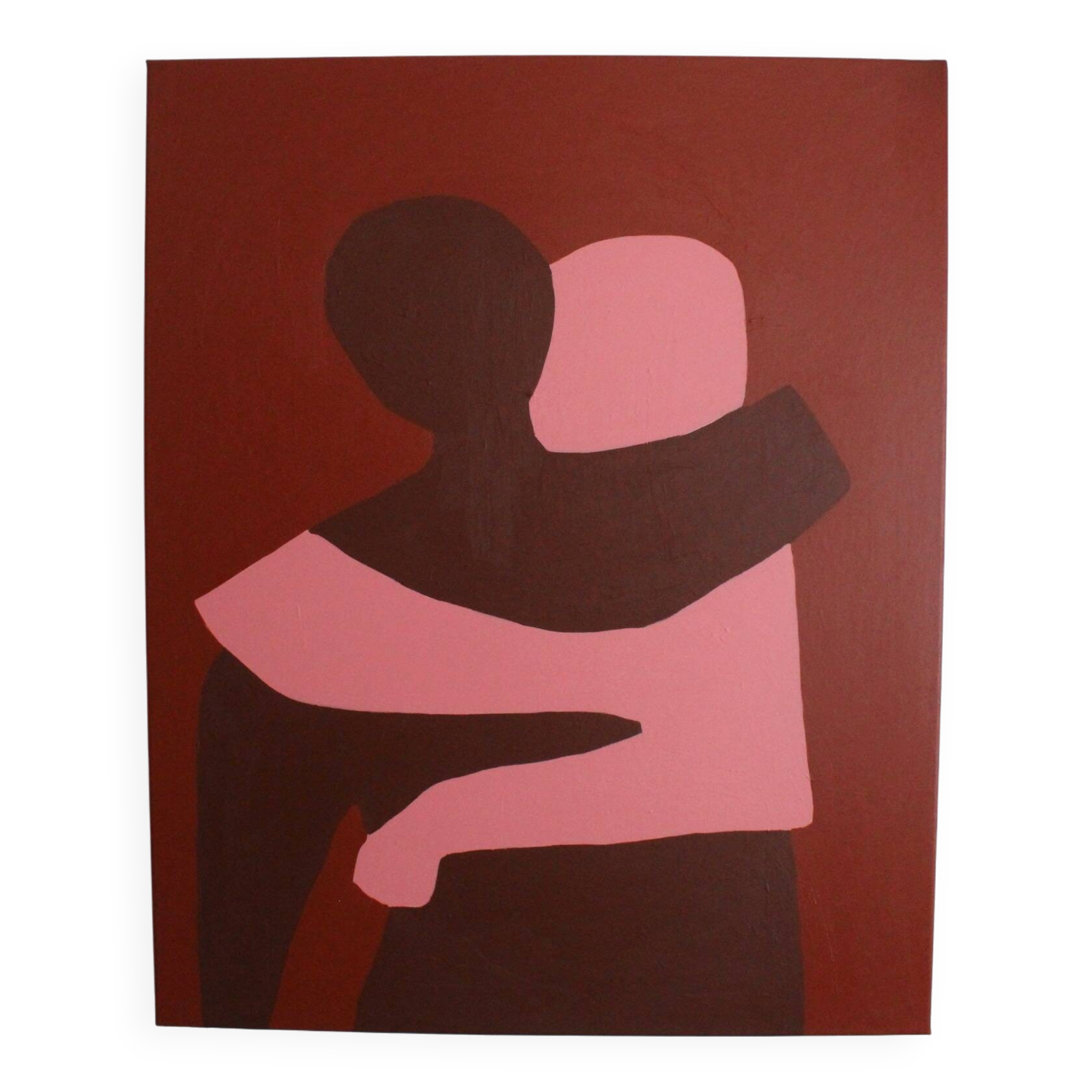 Painting on stretched canvas "can i hold you" 100x81cm