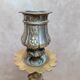 Antique brass candlestick heron – Orientalist Art Nouveau style