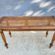 Louis XVI style piano bench in wood and cane