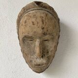 Pair of African Fang and Punu masks from Gabon