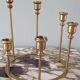 Brass ring candlestick