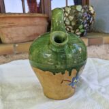 Antique Provençal jug/jug - painted on one side