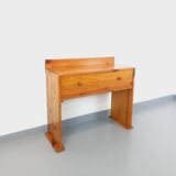 Vintage pine desk with sled legs from the 70s and 80s