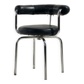 Fauteuil pivotant tubulaire style Bauhaus
