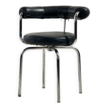 Tubular swivel armchair in Bauhaus style